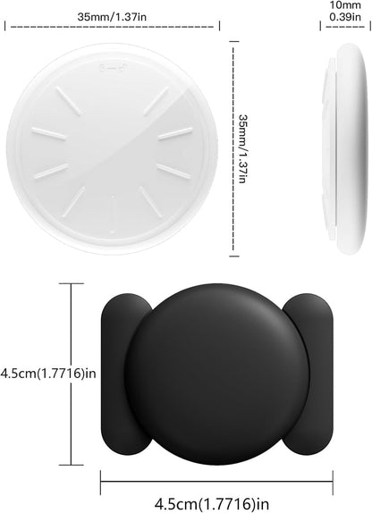 GPS Tracker for Vehicles, 1PCS Mini GPS Tracker with Magnetic Case, Work with Find My (Ios Only), No Monthly Fee Car GPS Tracker (Black)