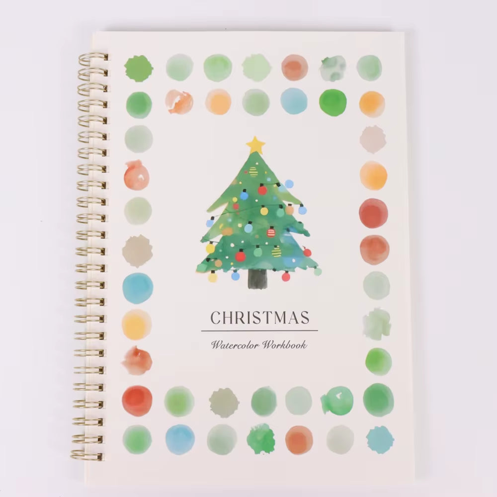 1/6Pcs Adult Watercolor Painting Book with Spiral Binding, Adult Art Activity, Watercolour Journal, Watercolor Coloring Book