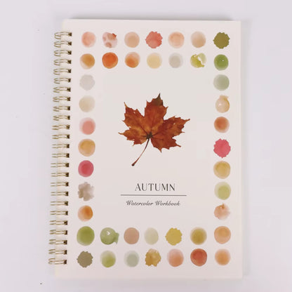 1/6Pcs Adult Watercolor Painting Book with Spiral Binding, Adult Art Activity, Watercolour Journal, Watercolor Coloring Book