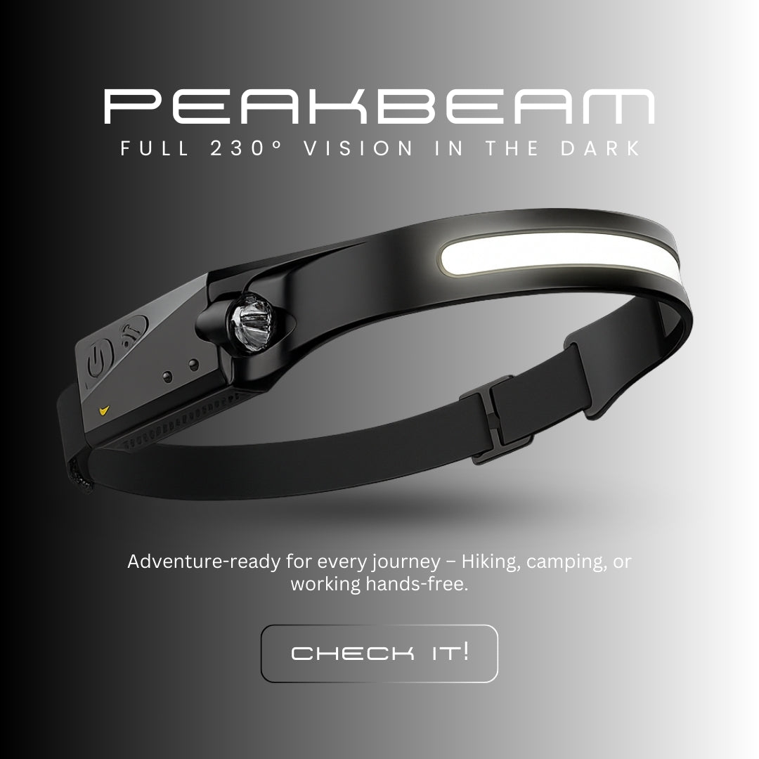 PeakBeam™ Ultra Bright Rechargeable Headlamp