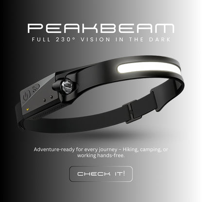 PeakBeam™ Ultra Bright Rechargeable Headlamp