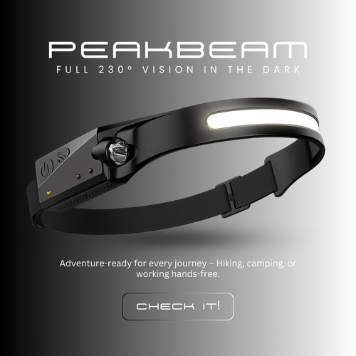 PeakBeam™ Ultra Bright Rechargeable Headlamp