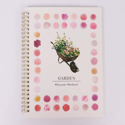 1/6Pcs Adult Watercolor Painting Book with Spiral Binding, Adult Art Activity, Watercolour Journal, Watercolor Coloring Book